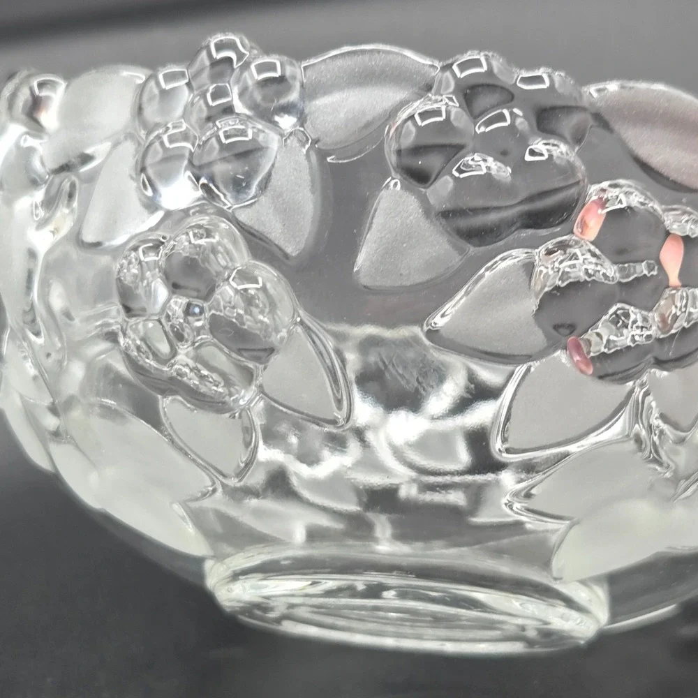 Mikasa Carmen Satinier (Walther Crystal‎ W. Germany) Crystal Bowl 5.5 inch